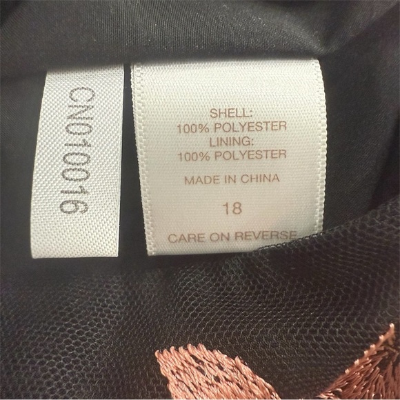 Eva Mendes New York & Co A-Line Midi Floral Embroidered Skirt Size 18 - Picture 4 of 5